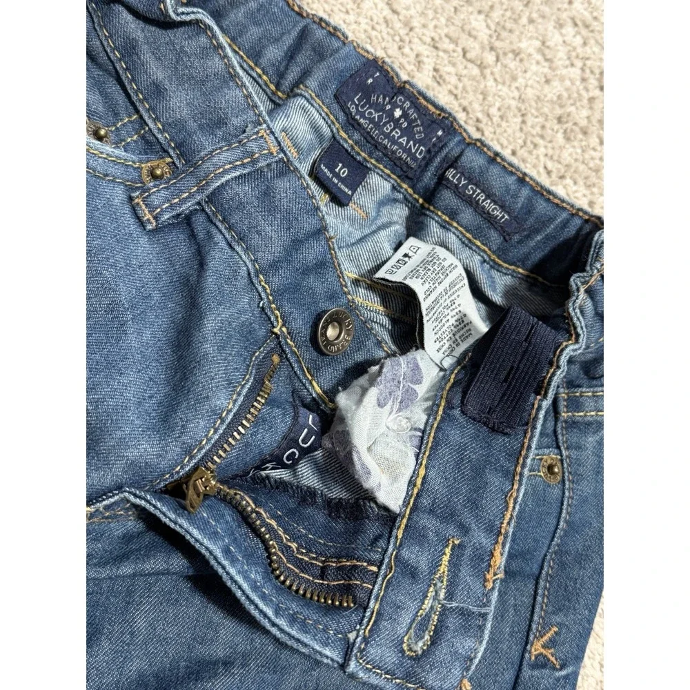 Lot of 2 Youth Boy's Lucky Brand & The Children's Place Blue Denim Jeans Size 10